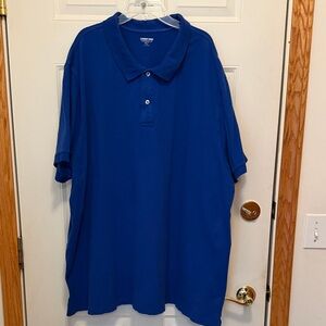 Lands End Big and Tall Men’s Blue Polo Shirt.  4XLT